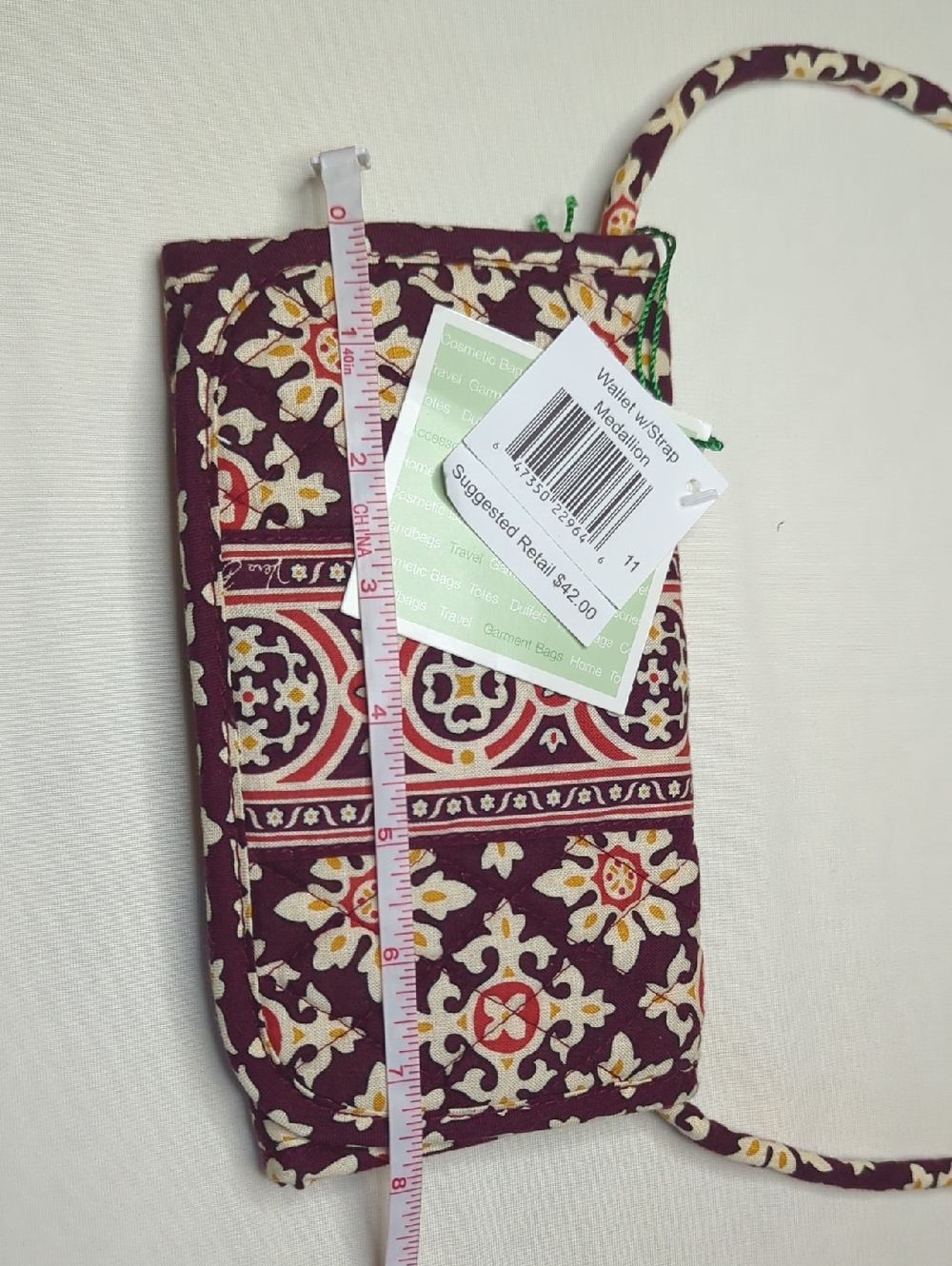 Vera Bradley Plum Floral Wristlet Wallet
